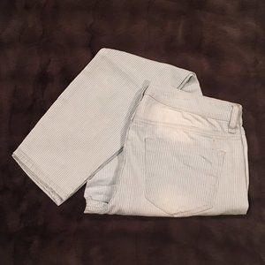 Mossimo Denim Pinstripe Mid-Rise Jeans (Size: 8)